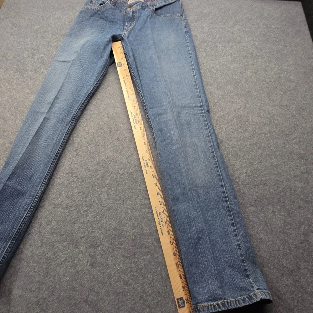 Levi Strauss Signature Mens Stretch Mid Rise Straight Leg Jeans Blue 32x31